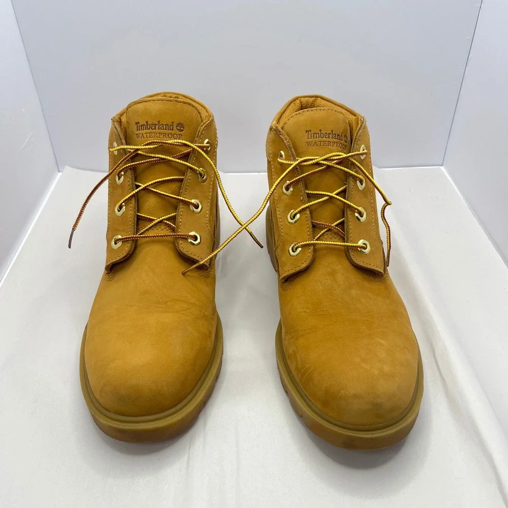 Timberland Wheat Leather Boots Mens 11 Waterproof A4098 Work Outdoor Preppy